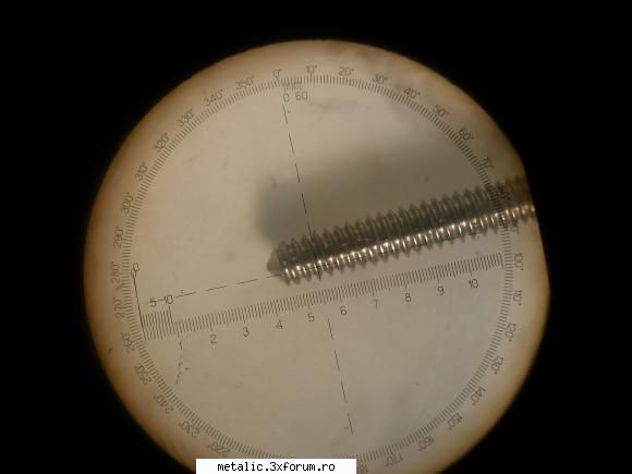 Microscop de masurare IOR MM1 - o imagine a unui tarod de formare, sectiune - Poze