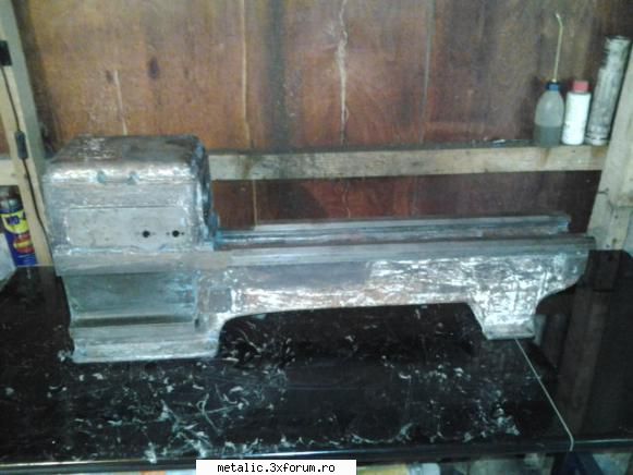 Reconditionare strung - Si curatata vopsea manual (cu uber scraper-ul) - Strungul si SDV-uri ajutatoare